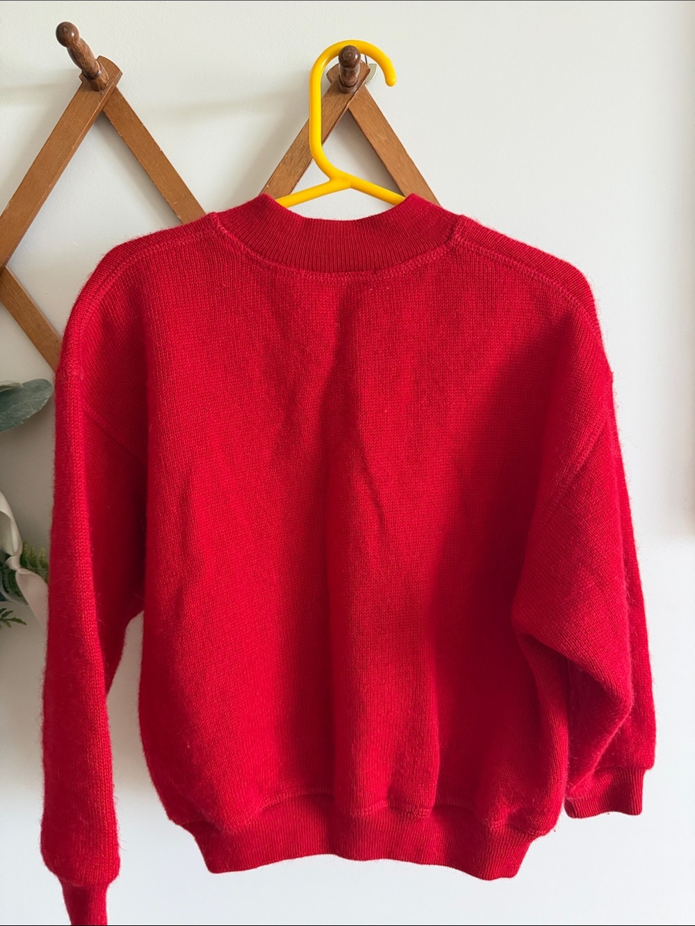 Babar Red Button-Up Sweater Jacket - Picture 3 of 4